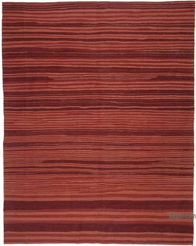 Red New Contemporary Kilim Rug - Z Collection - 8' 8" x 11'  (104 in. x 132 in.)