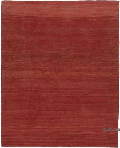 Red New Contemporary Kilim Rug - Z Collection - 7' 5" x 9' 3" (89 in. x 111 in.)