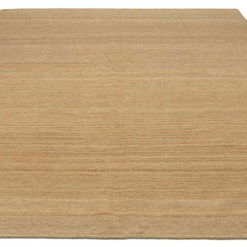 Beige New Contemporary Kilim Rug - Z Collection - 7' 1" x 9' 6" (85" x 114") - K0037751