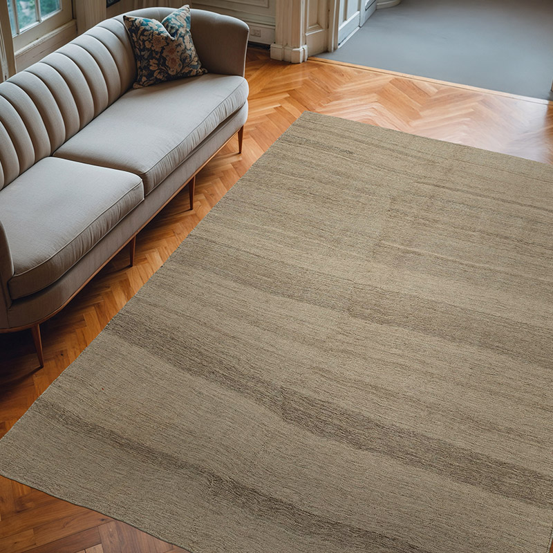 Nueva Alfombra Contemporánea Kilim - 212 cm x 277 cm - K0037765
