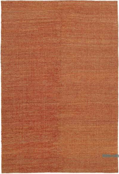 Rojo Nueva Alfombra Contemporánea Kilim - 168 cm x 247 cm