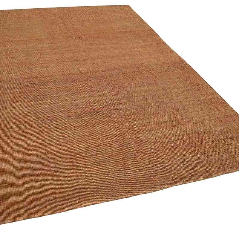 Red, Yellow New Contemporary Kilim Rug - Z Collection - 6' 4" x 9'  (76 in. x 108 in.) - K0037780