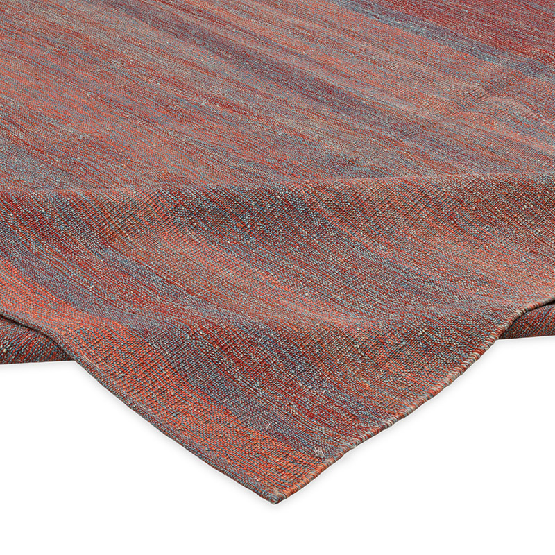 Red, Blue New Contemporary Kilim Rug - Z Collection - 7'  x 9' 7" (84" x 115") - K0037784
