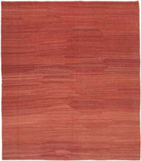 Red New Contemporary Kilim Rug - Z Collection - 8'  x 9' 2" (96" x 110")