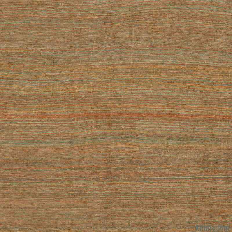 Red, Green New Contemporary Kilim Rug - Z Collection - 5' 11" x 7' 3" (71 in. x 87 in.) - K0037790