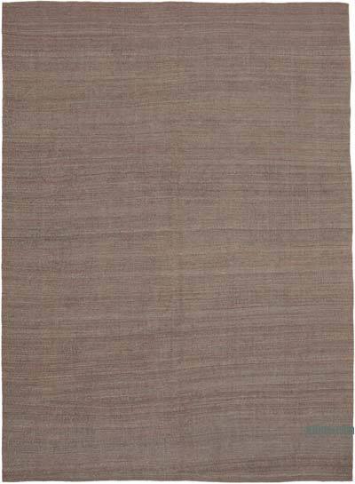 Purple New Contemporary Kilim Rug - Z Collection - 8' 10" x 12' 4" (106 in. x 148 in.)