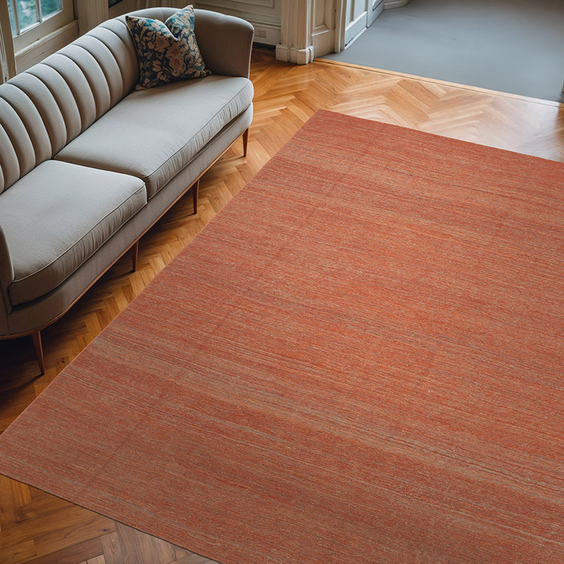 Red New Contemporary Kilim Rug - Z Collection - 8'  x 9' 6" (96" x 114") - K0037805