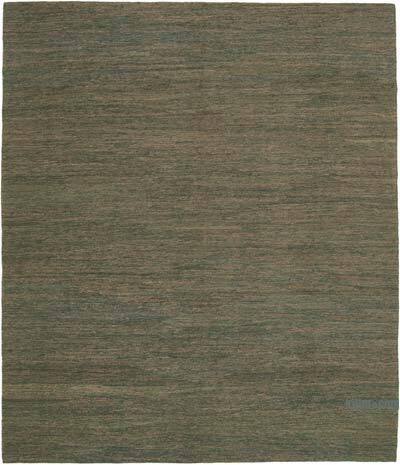 Yeşil, Lacivert Modern Yeni Kilim - 256 cm x 306 cm