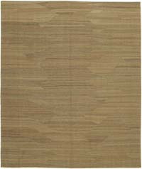 Brown New Contemporary Kilim Rug - Z Collection - 8'  x 9' 9" (96" x 117")
