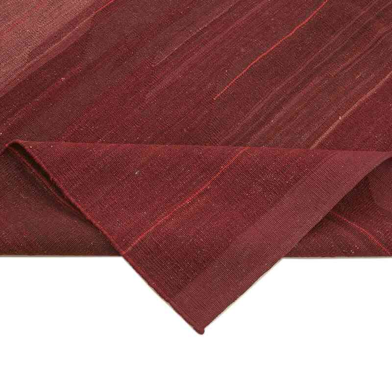 Red New Contemporary Kilim Rug - Z Collection - 7' 7" x 9' 7" (91" x 115") - K0037822