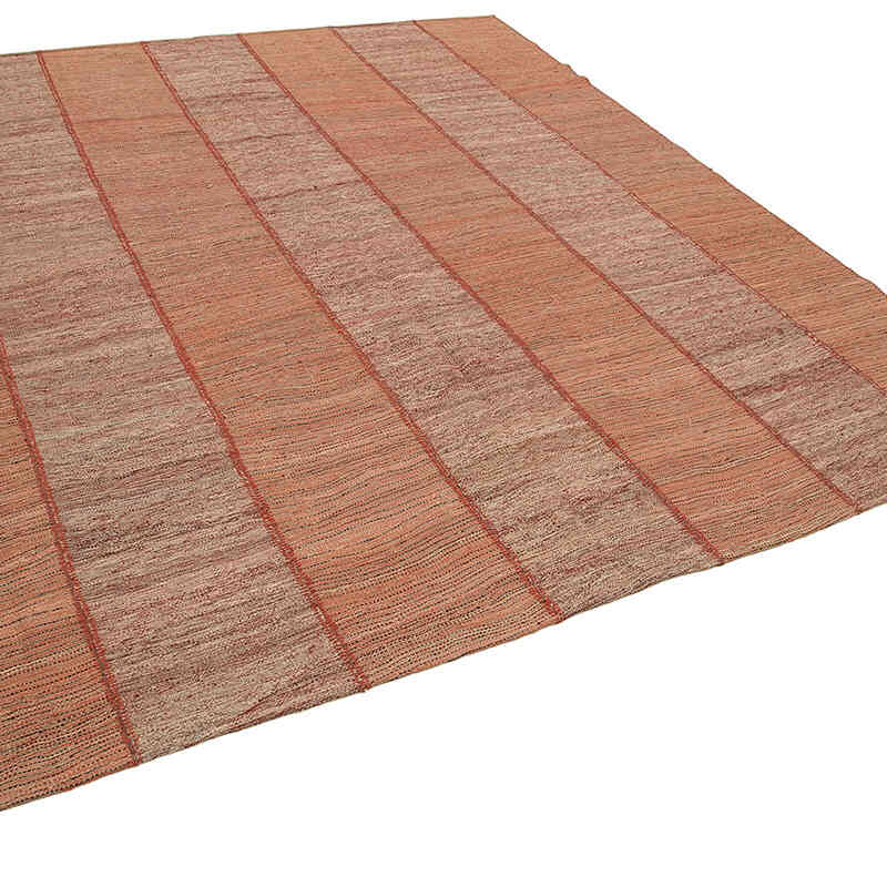 Red New Contemporary Kilim Rug - Z Collection - 8' 4" x 9' 4" (100" x 112") - K0037823