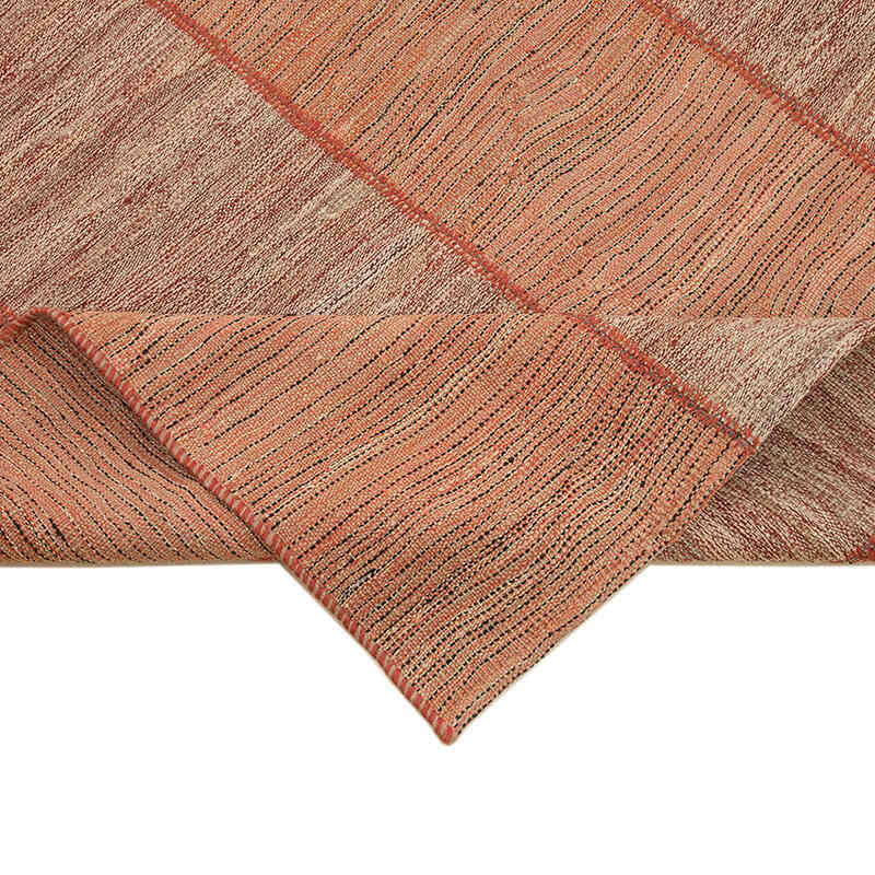 Red New Contemporary Kilim Rug - Z Collection - 8' 4" x 9' 4" (100" x 112") - K0037823