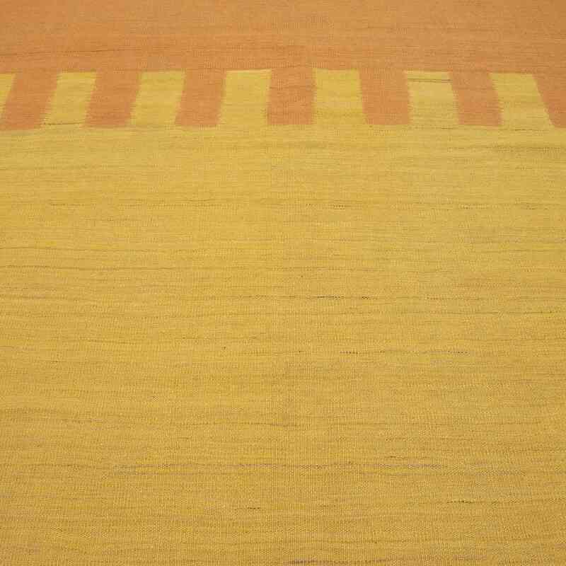 Turuncu, Sarı Modern Yeni Kilim - 216 cm x 287 cm - K0037824
