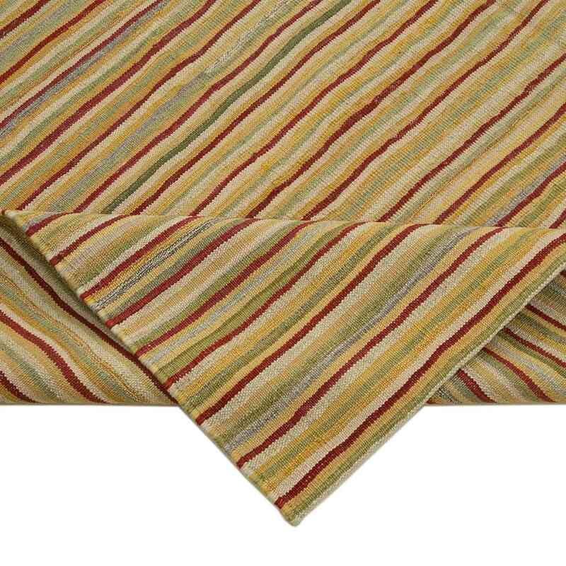 Multicolor New Contemporary Kilim Rug - Z Collection - 7' 3" x 10'  (87 in. x 120 in.) - K0037828