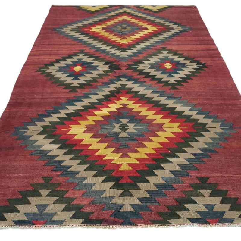 Kırmızı Balıkesir Kilimi - 146 cm x 296 cm - K0037853