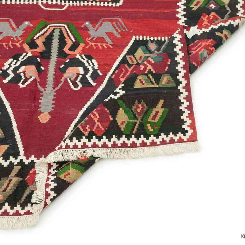 Kırmızı, Siyah Karabağ Kilimi - 131 cm x 226 cm - K0037880