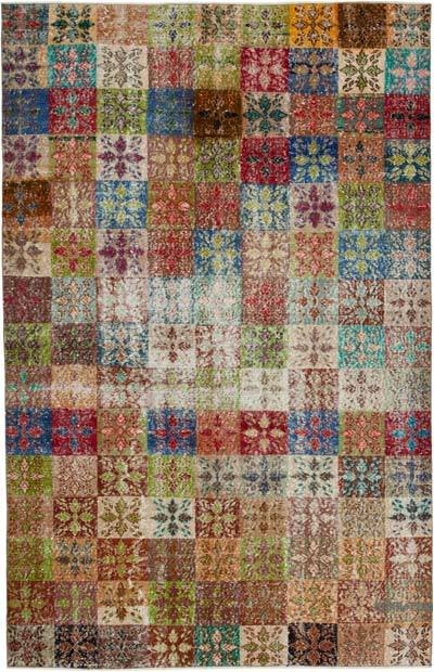 Retro Vintage Turkish Hand-Knotted Rug - 5' 5" x 8' 6" (65 in. x 102 in.)