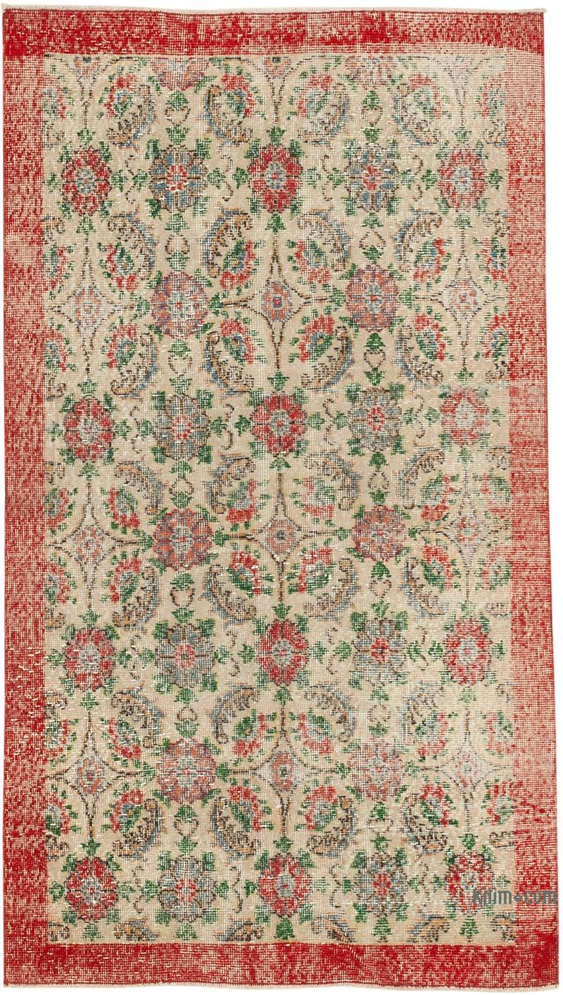 Retro Vintage Turkish Hand-Knotted Rug - 3' 9" x 6' 6" (45 in. x 78 in.) - K0037976
