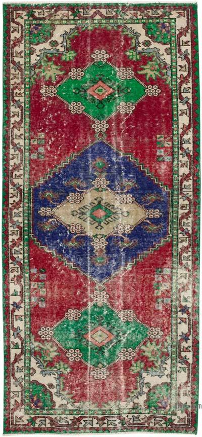 El Dokuma Vintage Halı - 92 cm x 198 cm