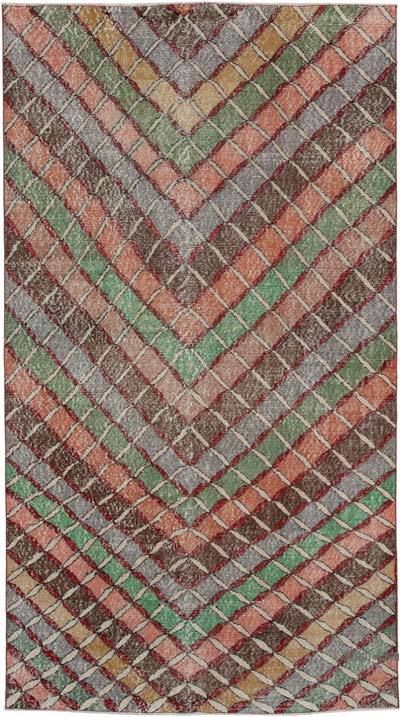 Vintage Turkish Hand-Knotted Rug - 5' 3" x 9' 9" (63 in. x 117 in.)