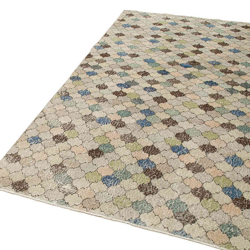 Vintage Turkish Hand-Knotted Rug - 4' 9" x 9' 4" (57" x 112") - K0038003