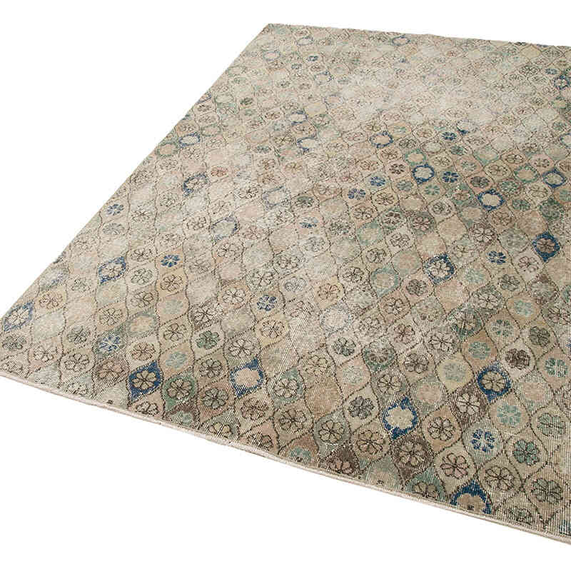 Retro Vintage Turkish Hand-Knotted Rug - 5' 5" x 8' 4" (65" x 100") - K0038005