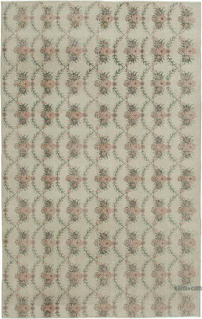 Retro Vintage Turkish Hand-Knotted Rug - 5' 11" x 9' 4" (71 in. x 112 in.)