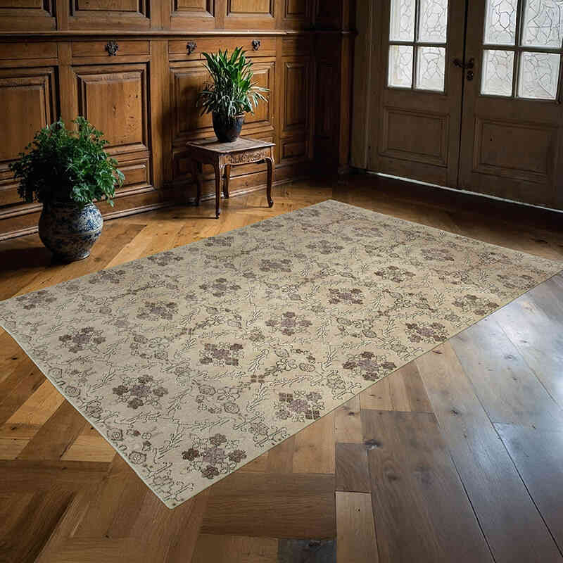 El Dokuma Vintage Halı - 175 cm x 258 cm - K0038008