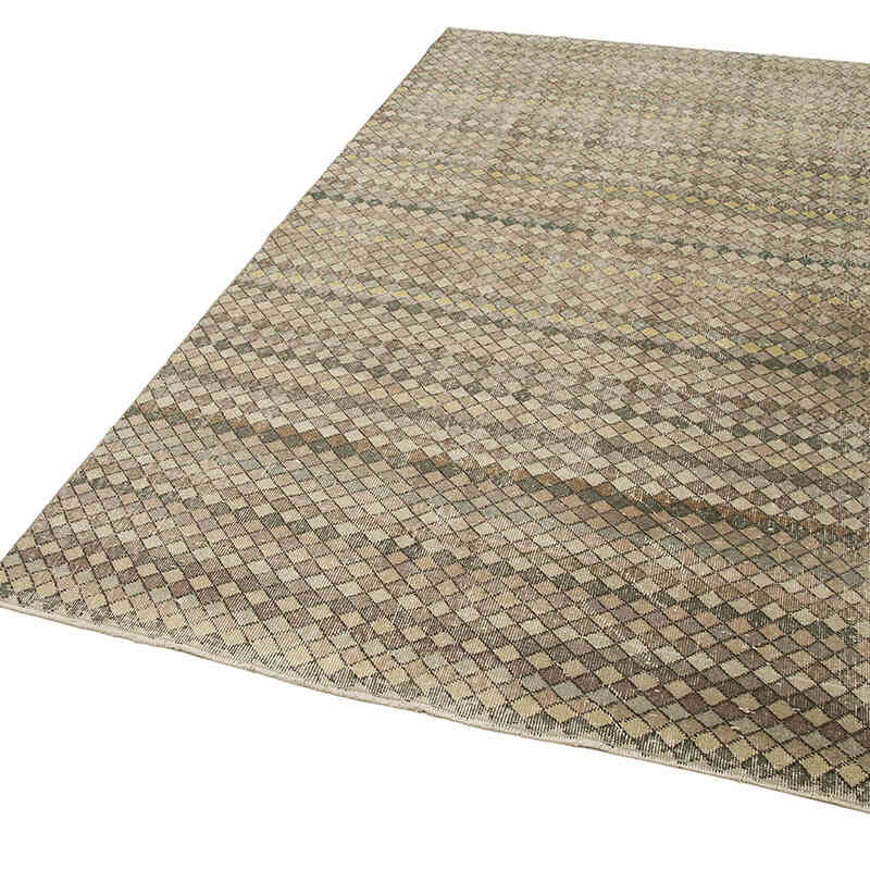 Vintage Turkish Hand-Knotted Rug - 4' 8" x 8' 10" (56" x 106") - K0038009