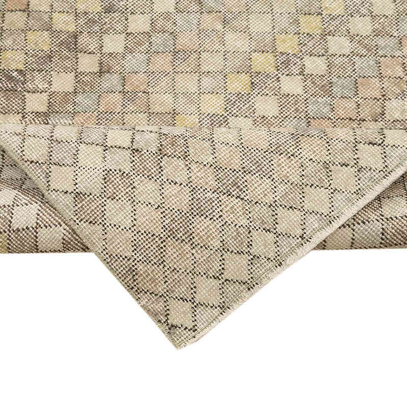 Vintage Turkish Hand-Knotted Rug - 4' 8" x 8' 10" (56" x 106") - K0038009