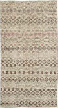 Retro Vintage Turkish Hand-Knotted Rug - 5' 1" x 9' 5" (61" x 113")