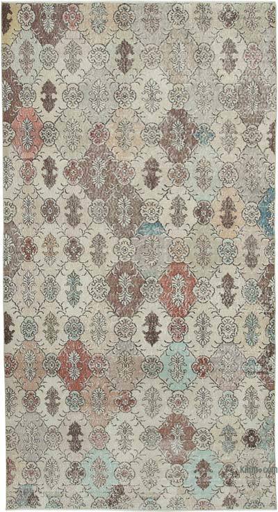 Retro Vintage Turkish Hand-Knotted Rug - 5' 3" x 10' 1" (63 in. x 121 in.)