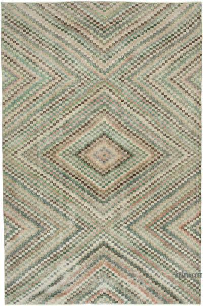 Vintage Turkish Hand-Knotted Rug - 5' 10" x 8' 10" (70 in. x 106 in.)