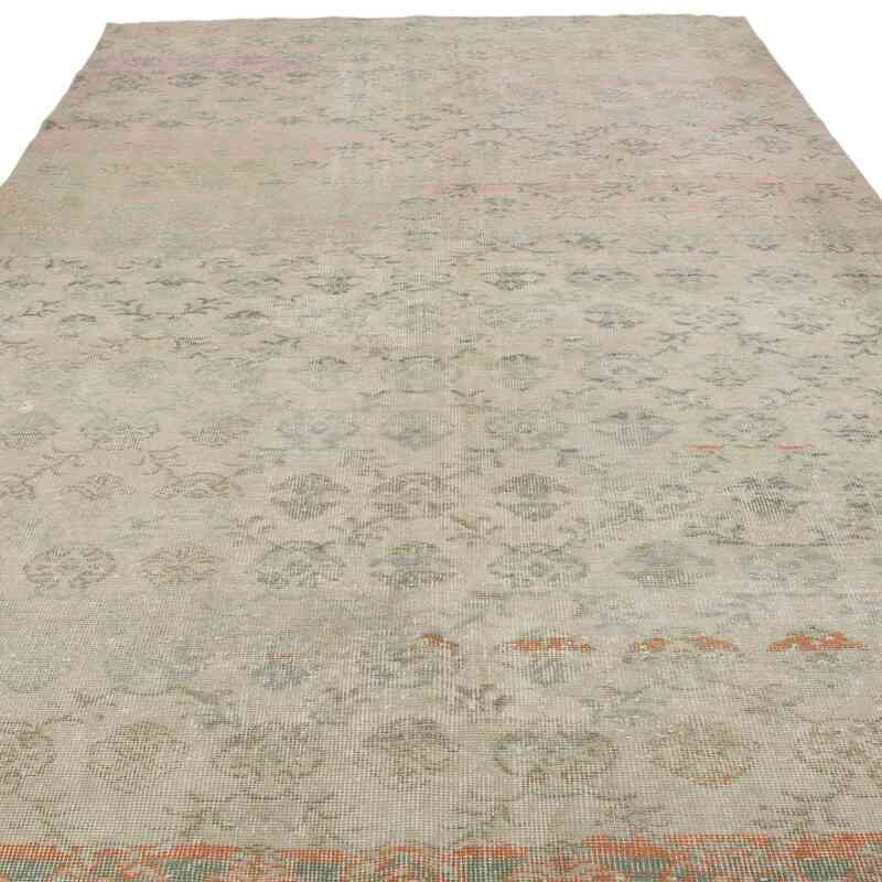 Retro Vintage Turkish Hand-Knotted Rug - 5' 11" x 9' 8" (71 in. x 116 in.) - K0038018