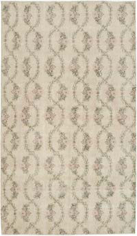 Retro Vintage Turkish Hand-Knotted Rug - 4' 11" x 8' 6" (59" x 102")