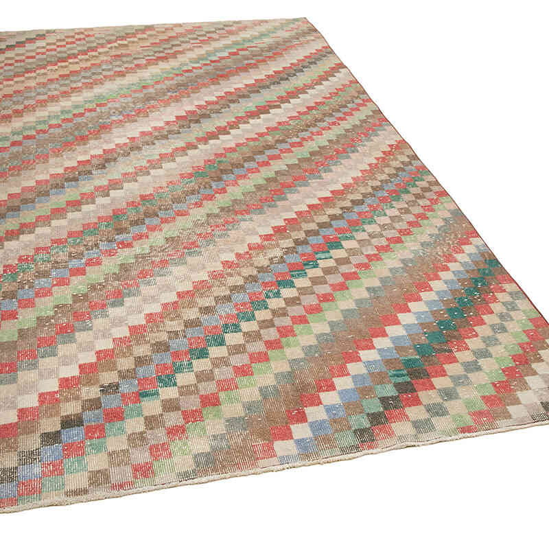 Alfombra Vintage Turca Anudada a Mano - 152 cm x 288 cm - K0038023