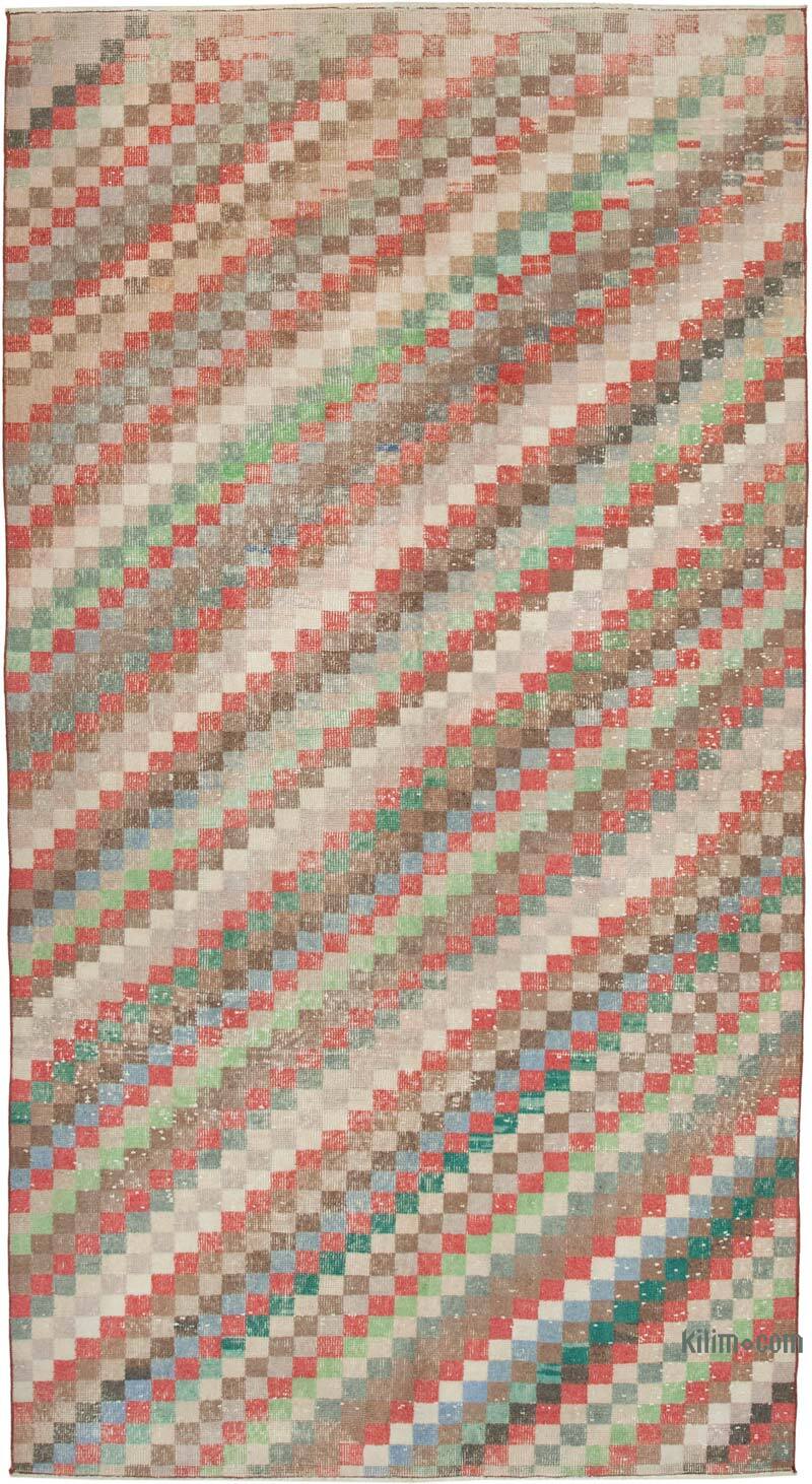 Alfombra Vintage Turca Anudada a Mano - 152 cm x 288 cm - K0038023