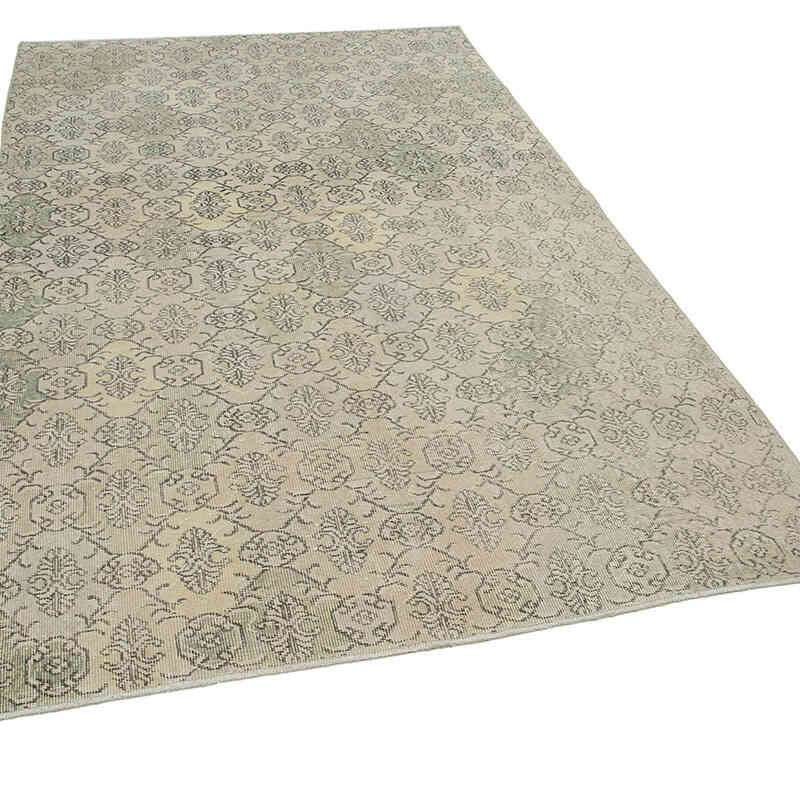 Retro Vintage Turkish Hand-Knotted Rug - 5' 5" x 8' 10" (65 in. x 106 in.) - K0038030