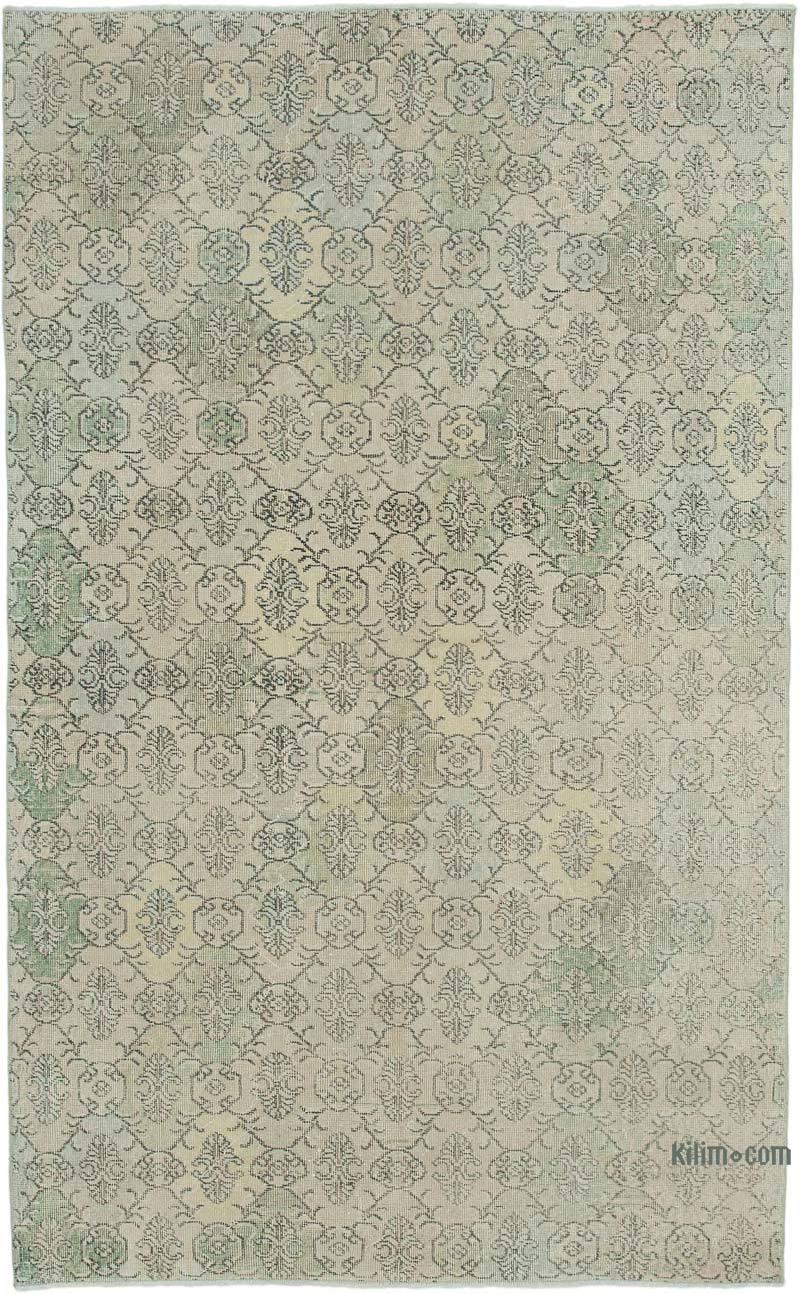 Retro Vintage Turkish Hand-Knotted Rug - 5' 5" x 8' 10" (65 in. x 106 in.) - K0038030