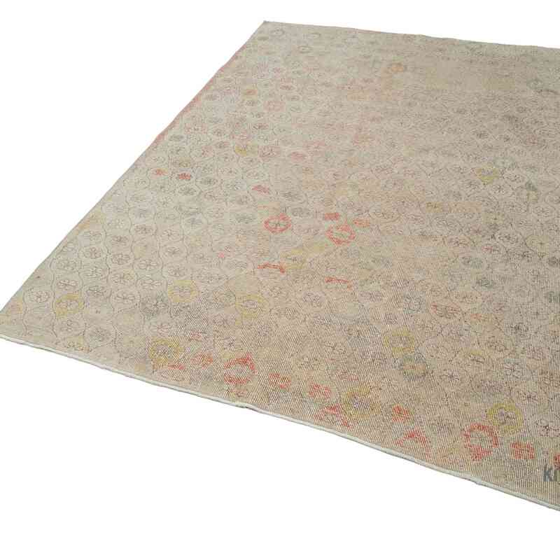 Retro Vintage Turkish Hand-Knotted Rug - 5' 6" x 8' 6" (66 in. x 102 in.) - K0038032