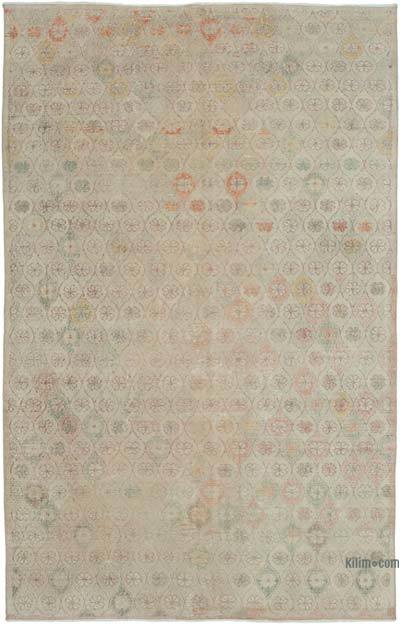 Retro Vintage Turkish Hand-Knotted Rug - 5' 6" x 8' 6" (66 in. x 102 in.)