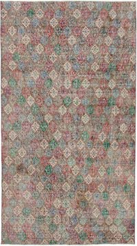 Retro Vintage Turkish Hand-Knotted Rug - 4' 9" x 8' 9" (57" x 105")