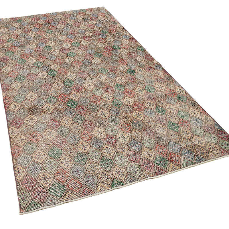 El Dokuma Vintage Halı - 145 cm x 266 cm - K0038034
