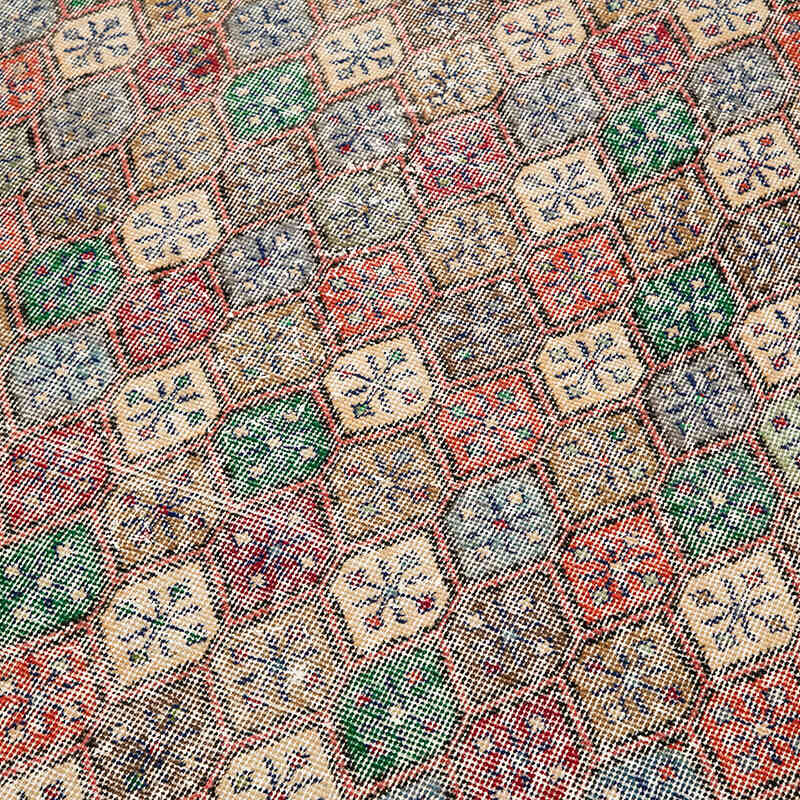 El Dokuma Vintage Halı - 145 cm x 266 cm - K0038034