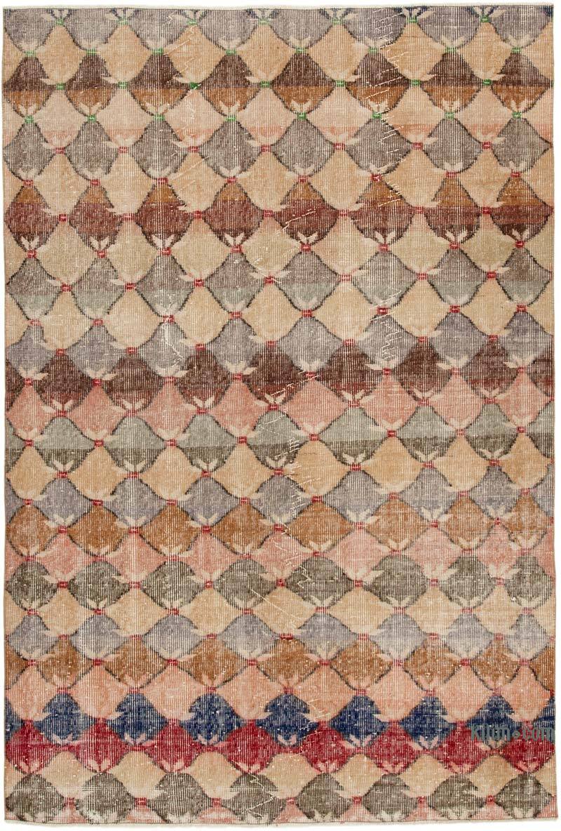 Vintage Turkish Hand-Knotted Rug - 5' 5" x 7' 9" (65" x 93") - K0038037