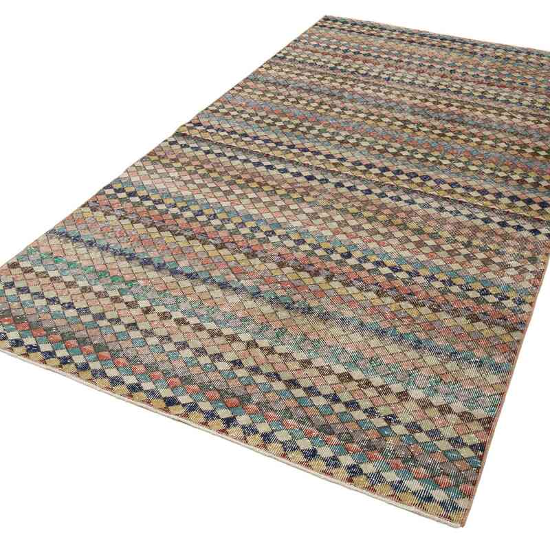 Vintage Turkish Hand-Knotted Rug - 4' 9" x 8' 10" (57 in. x 106 in.) - K0038042