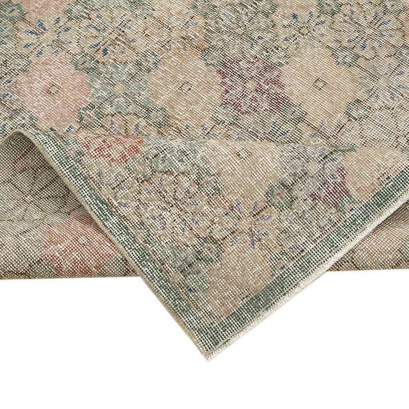 Retro Vintage Turkish Hand-Knotted Rug - 5'  x 8' 6" (60" x 102") - K0038049