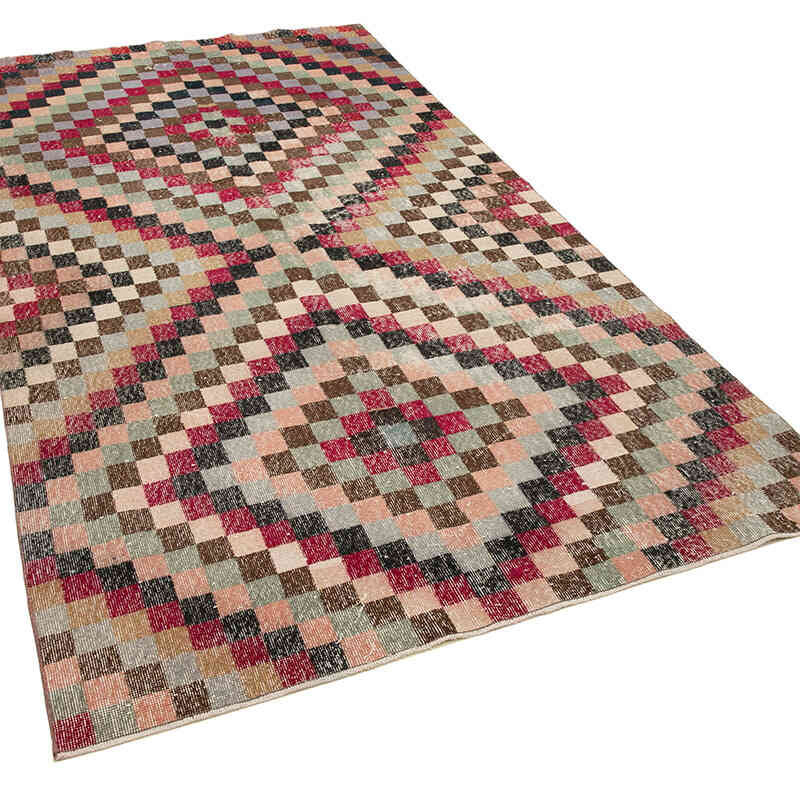 El Dokuma Vintage Halı - 158 cm x 279 cm - K0038053