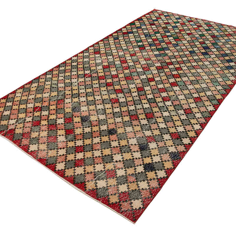 Alfombra Vintage Turca Anudada a Mano - 167 cm x 305 cm - K0038058