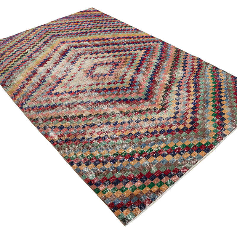 Vintage Turkish Hand-Knotted Rug - 5' 6" x 8' 8" (66 in. x 104 in.) - K0038061
